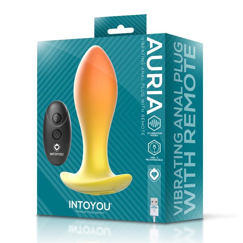 Auria Plug Anal con Vibracion y Control Remoto USB C