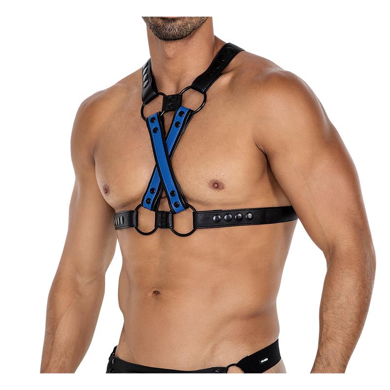 H4RNESS06 Arnes de Pecho 4WAY Azul Talla Unica