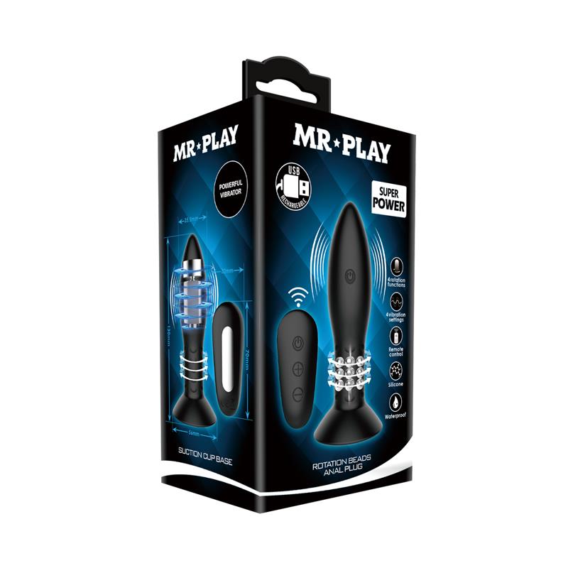 Plug Anal Inflable con Vibracion y Rotacion