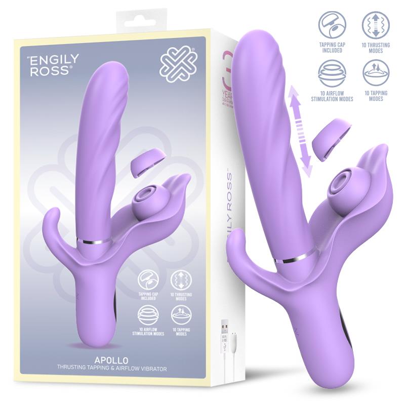 Apollo Vibrador con Thrusting Tapping y Succion