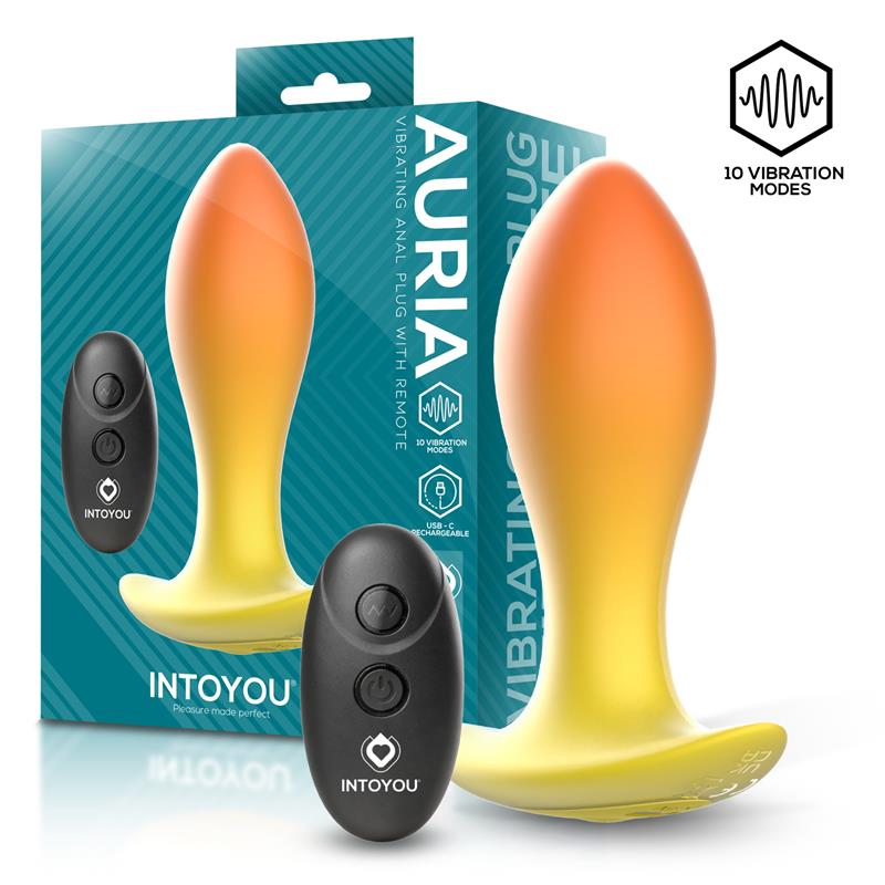 Auria Plug Anal con Vibracion y Control Remoto USB C