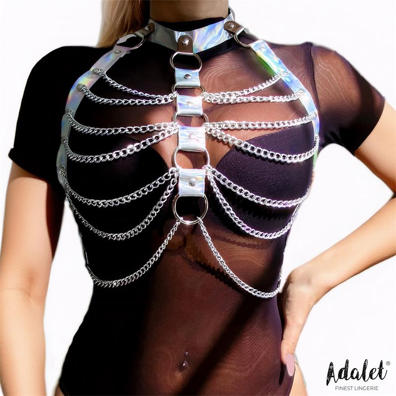 Bianca Arnes Cuero Vegano con Cadenas Talla Unica