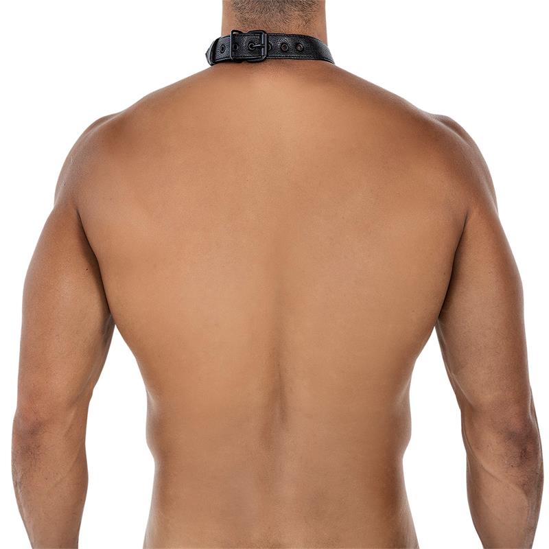 BL4CK08 C Ring Body Collar Blackleatherlike Talla Unica