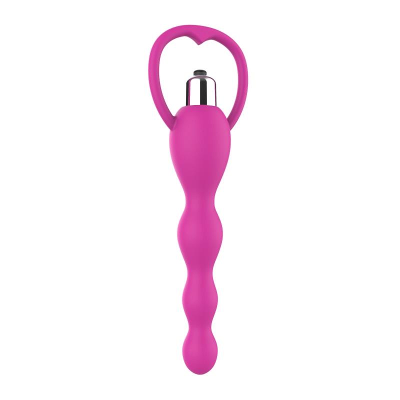 Cadena Anal con Vibracion Rosa
