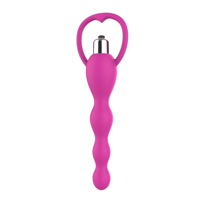 Cadena Anal con Vibracion Rosa