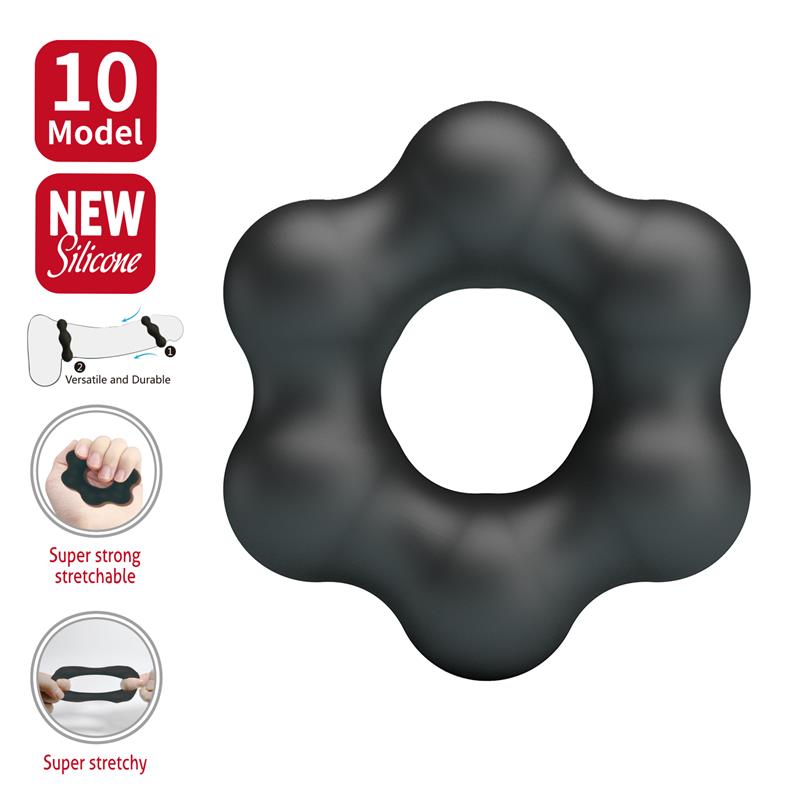 Clauzell Anillo para el Pene Silicona Mod 10