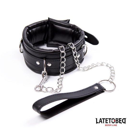 Collar Acolchado Grande con Correa