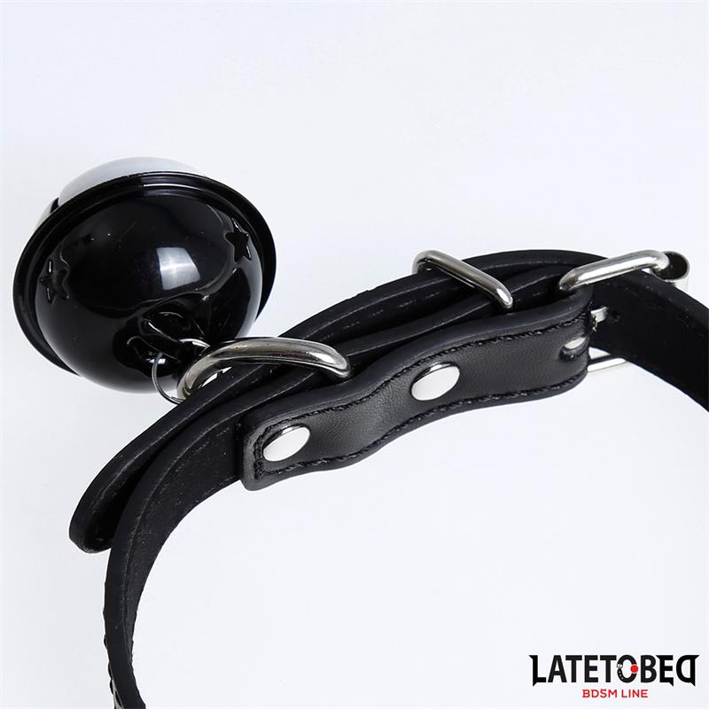 Collar con Cascabel Ajustable Negro