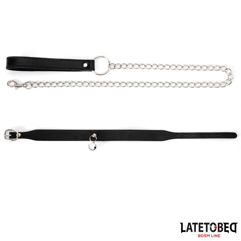 Collar con Cascabel y Correa