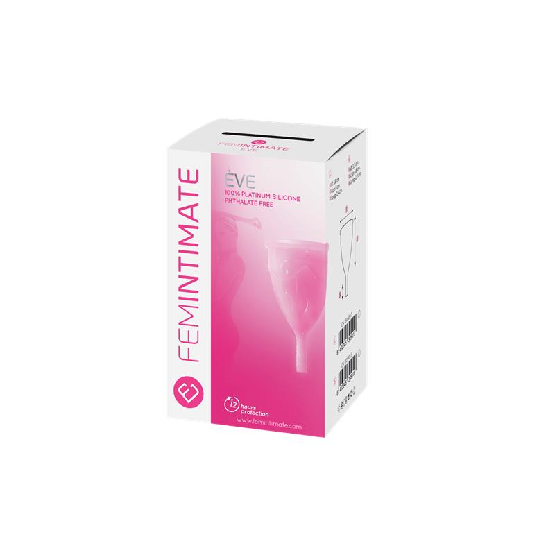 Copa Menstrual Eve Rosa Talla L Silicona Platino