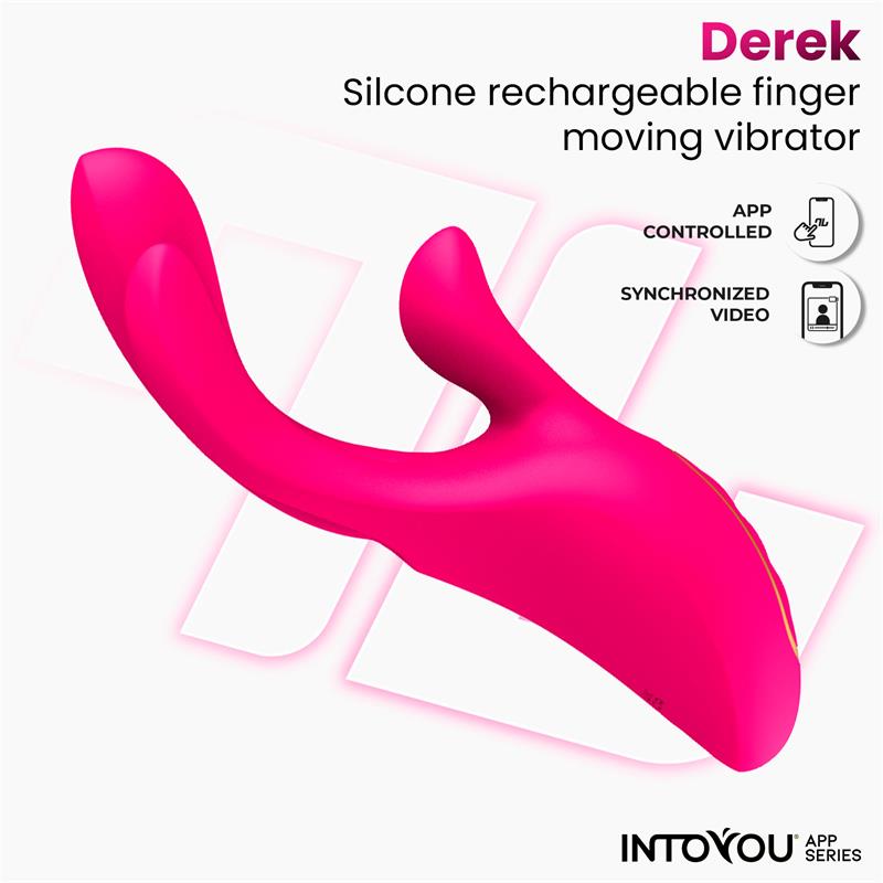 Derek Vibrador con Movimiento Finger 3 Motores y APP