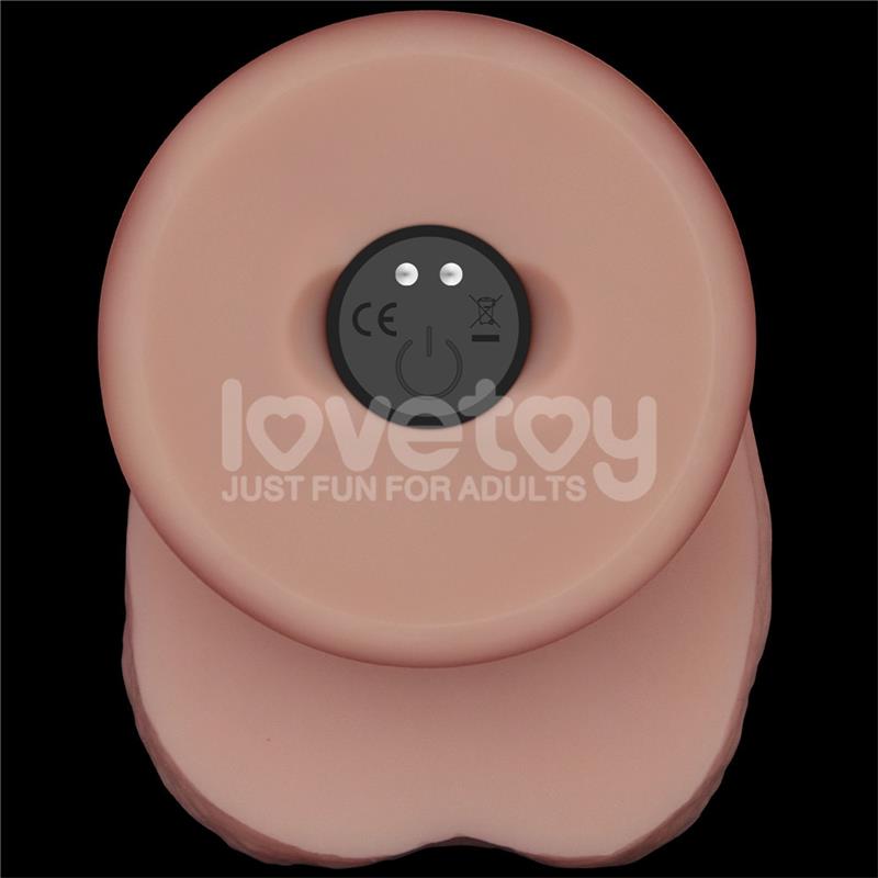 Dildo con Vibracion Piel Deslizante Silicona Dual Layer 10