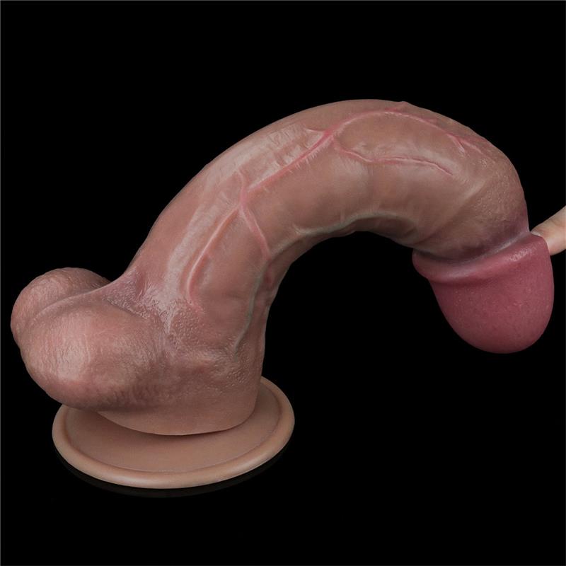 Dildo Doble Capa Silicona Platinum 105
