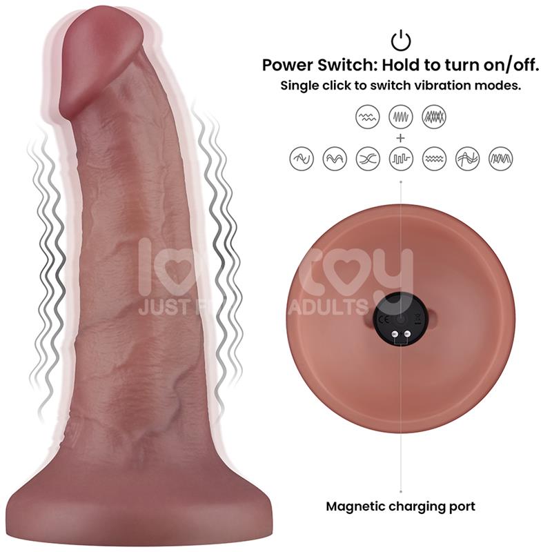 Dildo Dual Layer con Vibracion 6
