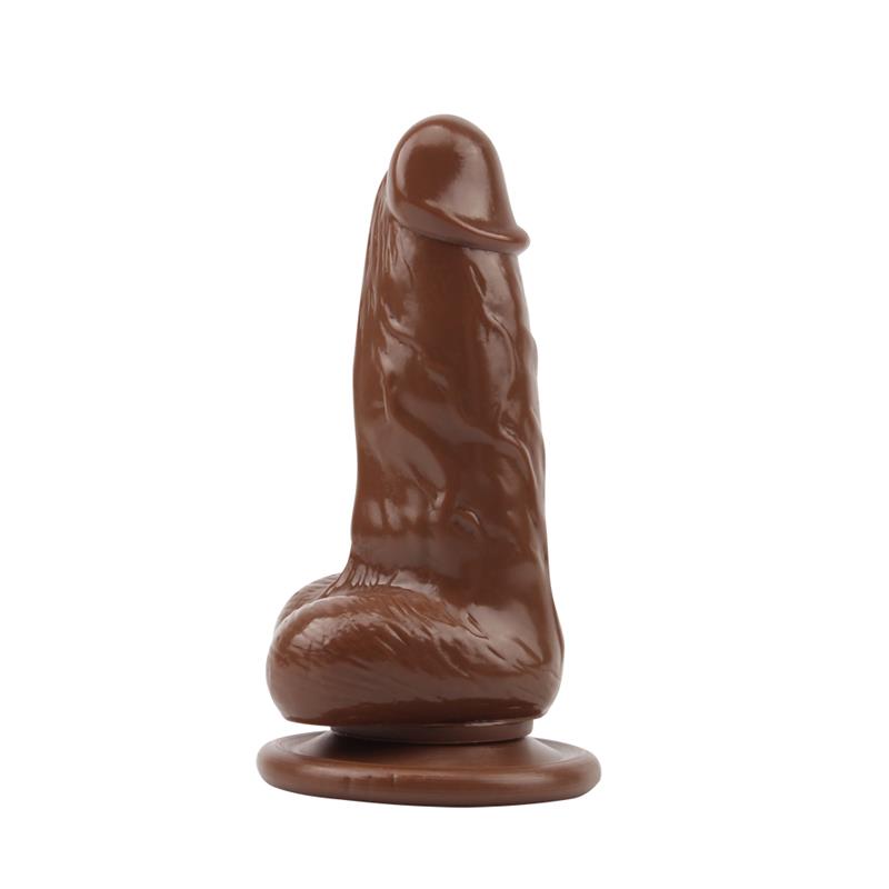 Dildo Jumbo Jack 6 con Vibracion marron
