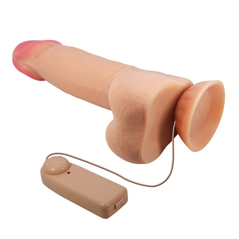 Dildo Realista Doble Densidad Piel Deslizante Retractil