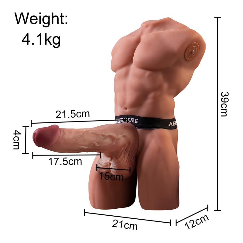 Ely Torso con Dildo Desmontable Thrusting y APP 41 kg