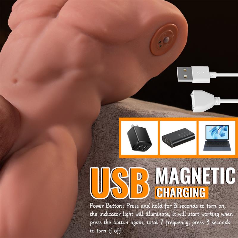 Ely Torso con Dildo Desmontable Thrusting y APP 41 kg