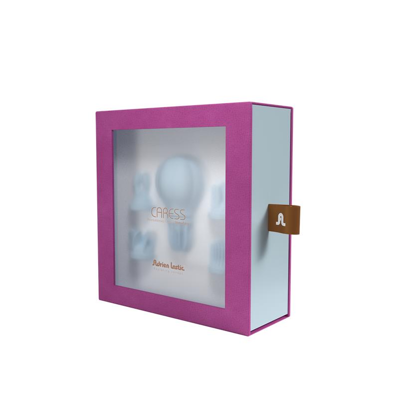 Estimulador Caress Vibracion y Rotacion Light blue