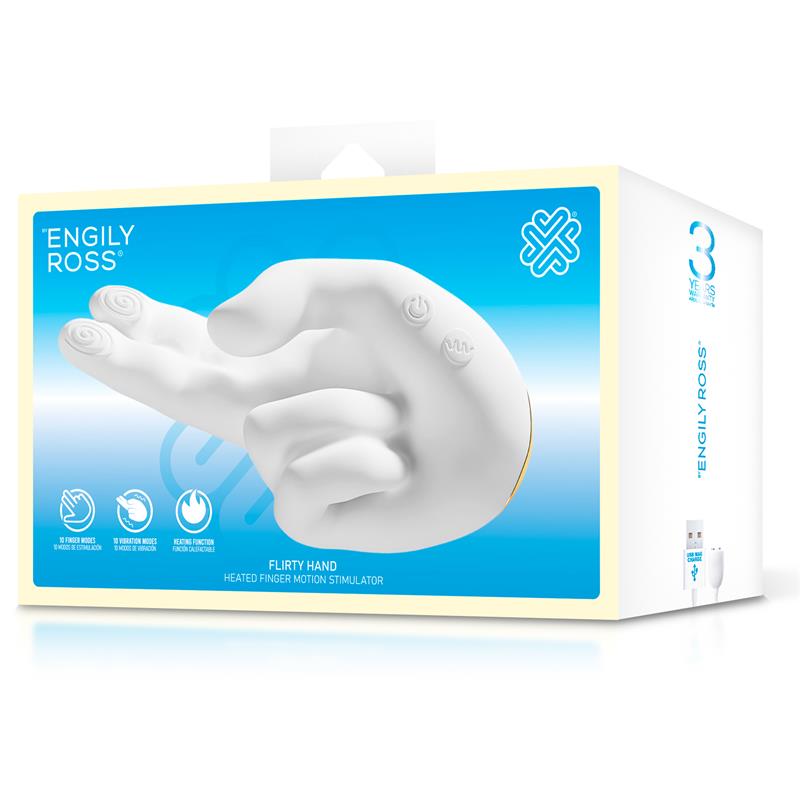 Flirty Hand Estimulador Finger con Efecto Calor