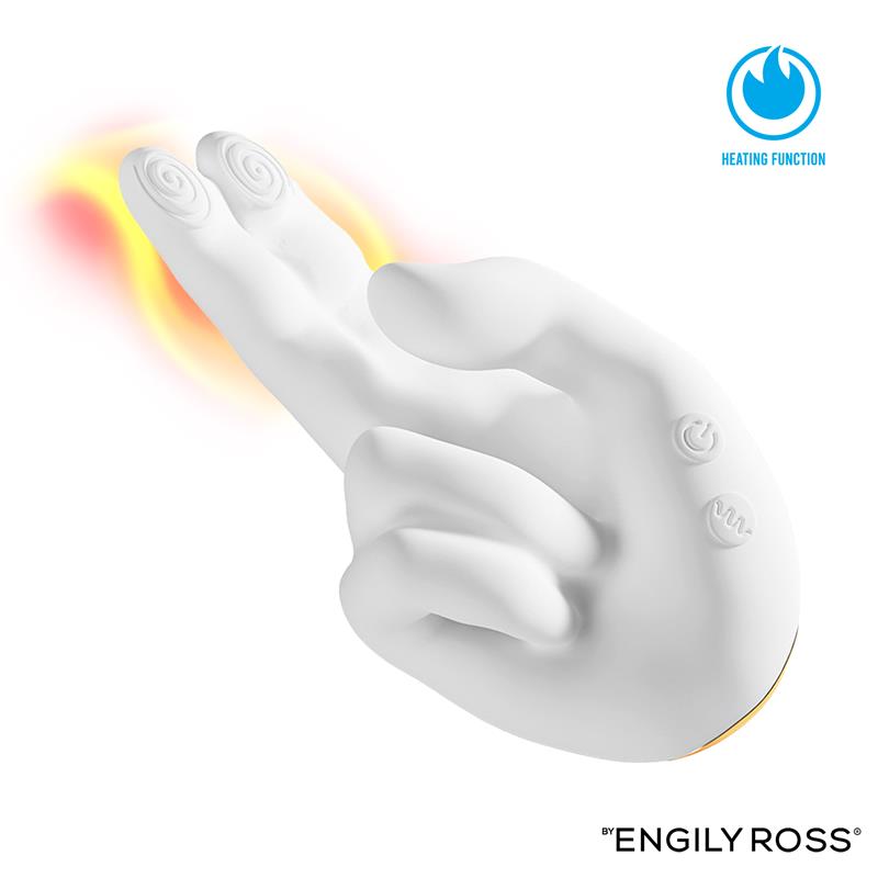 Flirty Hand Estimulador Finger con Efecto Calor