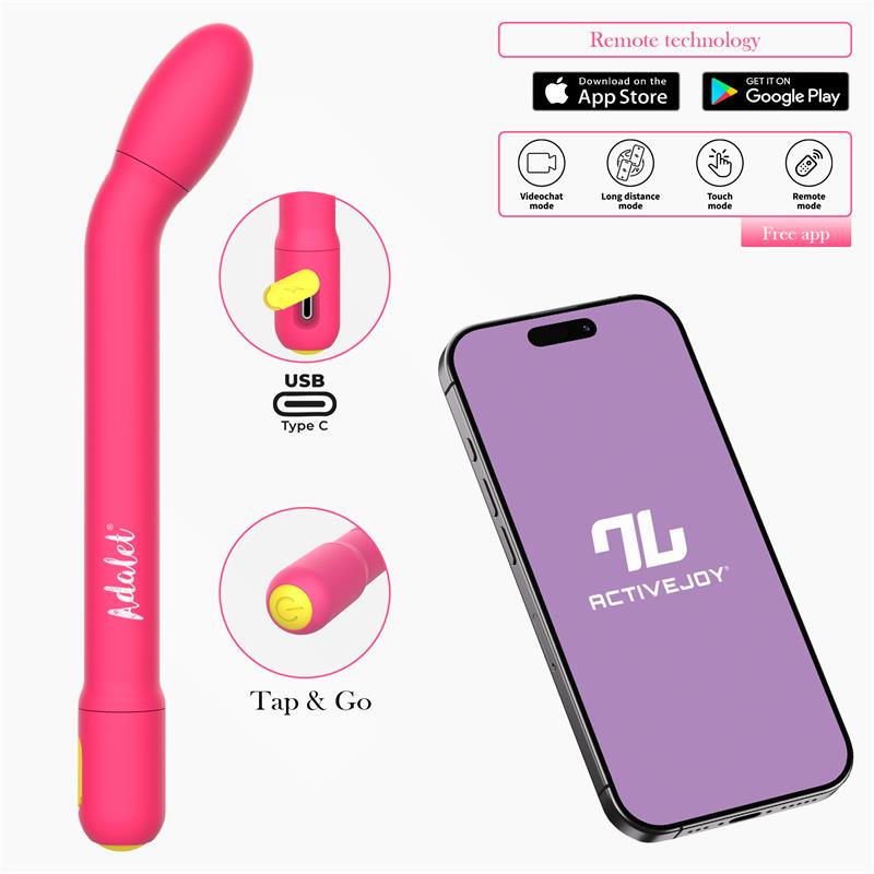Gently Estimulador Punto G con APP Rosa