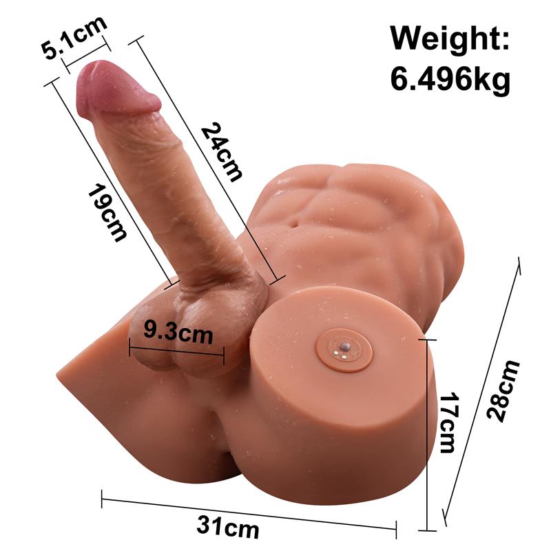 Gretel Semi Torso con Dildo Desmontable Thrusting y APP 6 kg