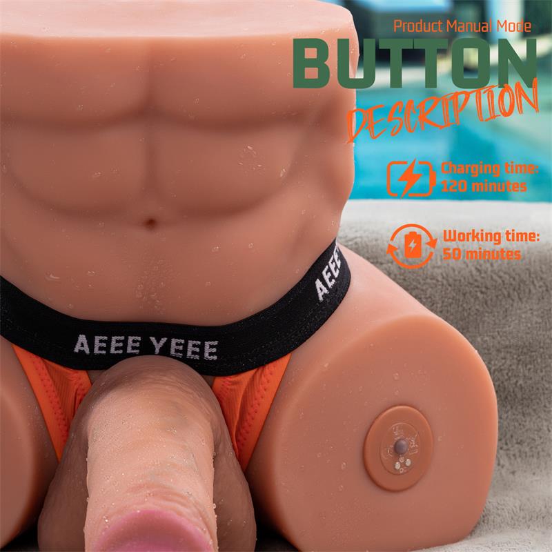 Gretel Semi Torso con Dildo Desmontable Thrusting y APP 6 kg
