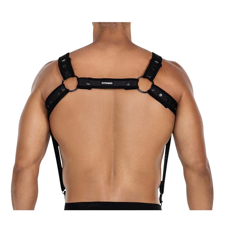 H4RNESS05 Arnes de Pecho Neon Negro Talla Unica