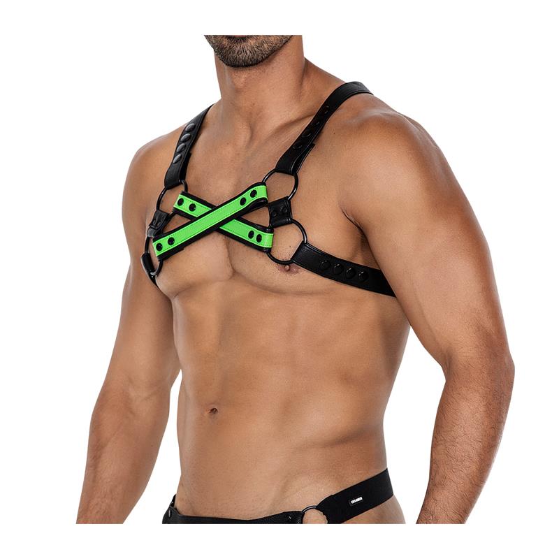 H4RNESS06 Arnes de Pecho 4WAY Verde Talla Unica