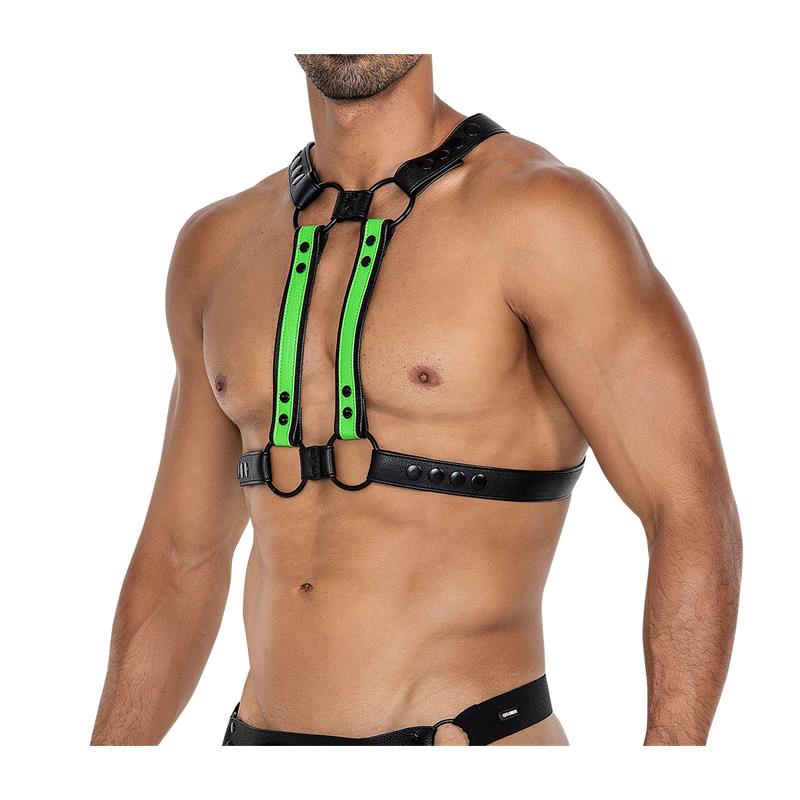 H4RNESS06 Arnes de Pecho 4WAY Verde Talla Unica