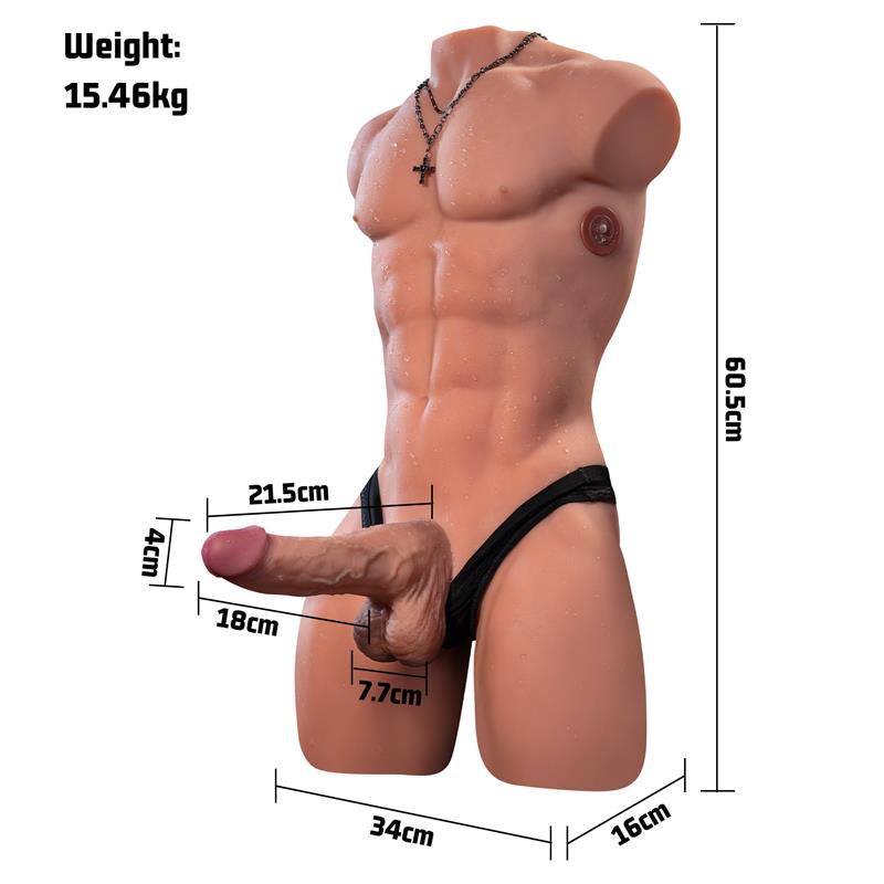 Henry Torso con Dildo Desmontable Thrusting y APP 157 kg