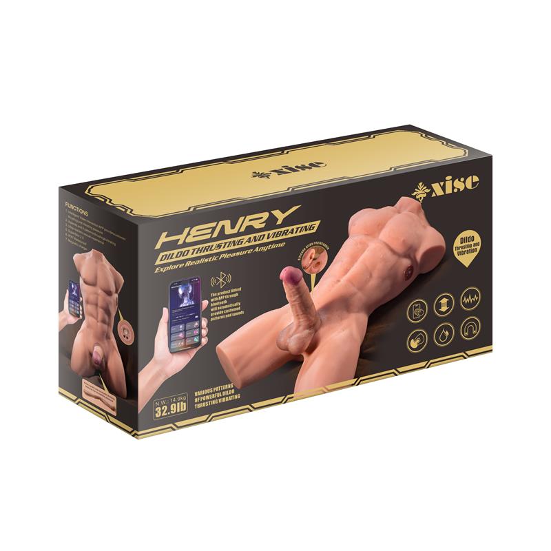 Henry Torso con Dildo Desmontable Thrusting y APP 157 kg