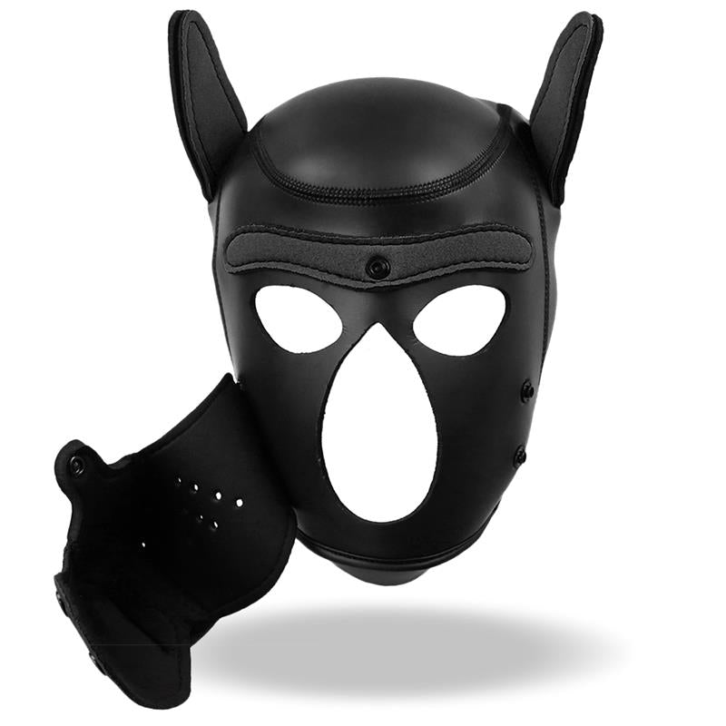 Hound Mascara de Perro Neopreno Hocico Extraible Negro Talla Unica