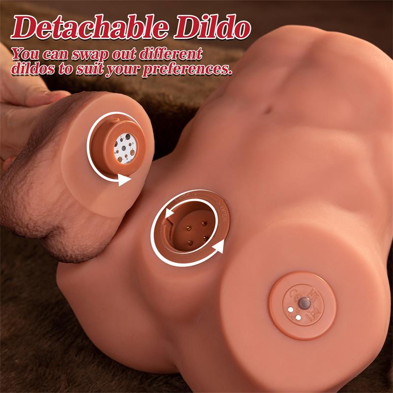 Jonah Semi Torso con Dildo Desmontable Thrusting y APP 348 kg