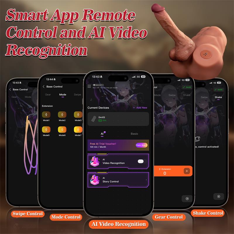 Jonah Semi Torso con Dildo Desmontable Thrusting y APP 348 kg