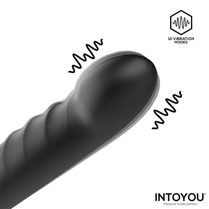 Magnor Dildo con Anillo Doble y Estimulador de Testiculos