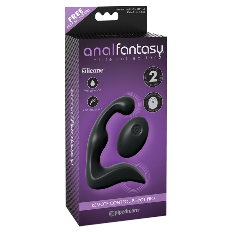 Masajeador Prostatico con Vibracion Negro