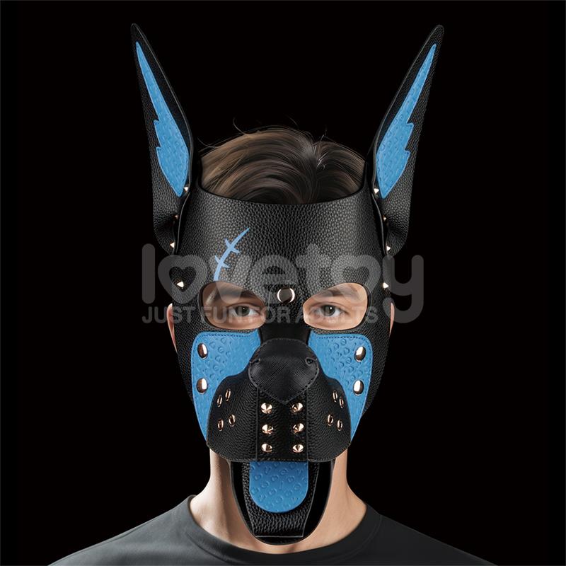 Mascara Cachorro Rebellion Reign Scarred Alpha Pup Azul