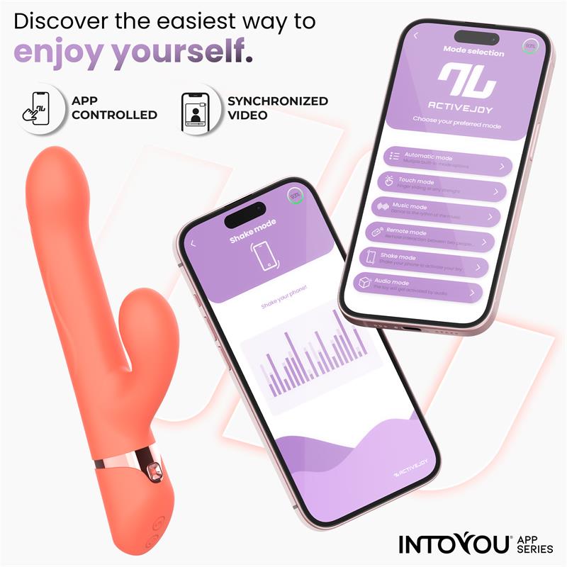 Mindy Vibrador con Anillo de Bolas Up and Down Finger y Pulsacion con APP