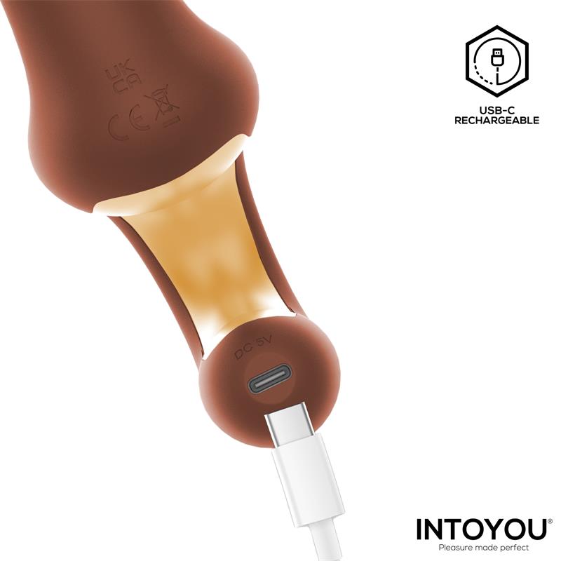 Mocca Vibrador con Thrusting y Mango Ergonomico USB