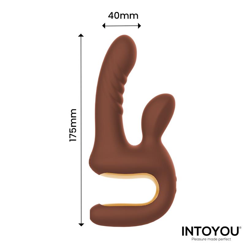 Mocca Vibrador con Thrusting y Mango Ergonomico USB