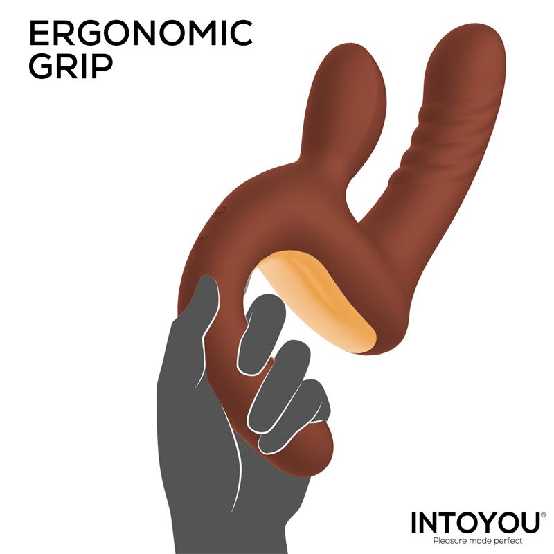 Mocca Vibrador con Thrusting y Mango Ergonomico USB