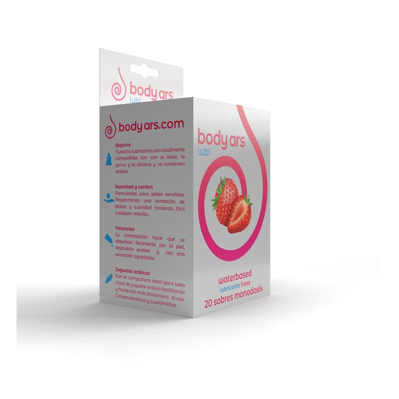 Monodosis Gel Lubricante Base Agua Fresa Acida 20 x 4 ml
