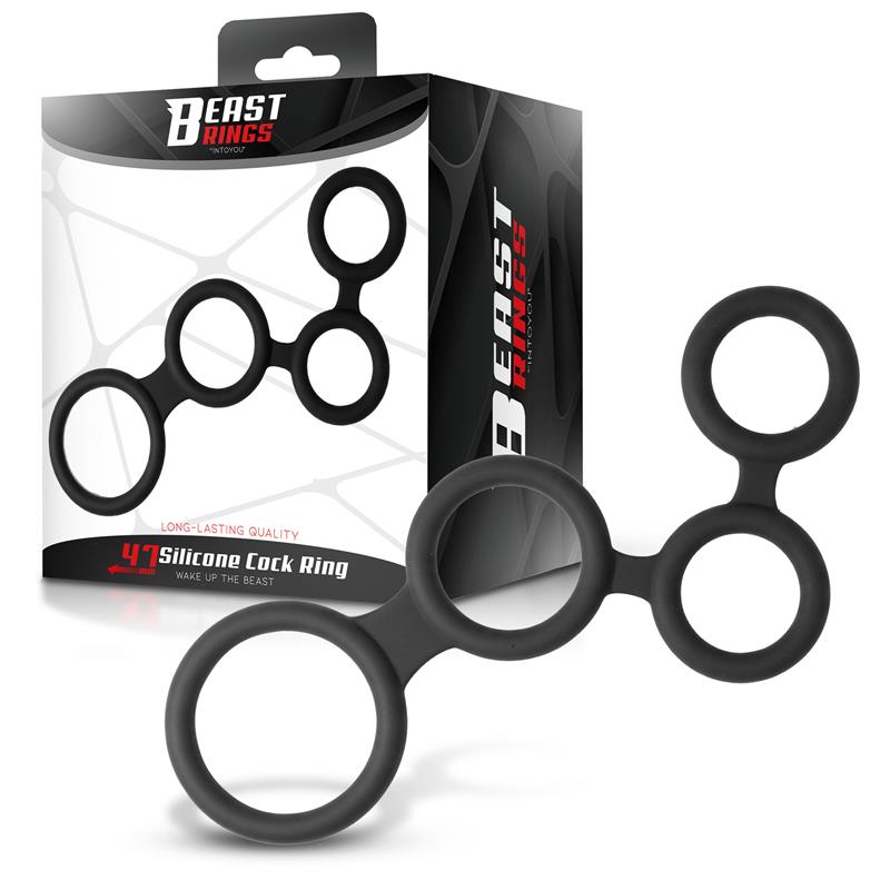 Multi Anillo para el Pene Silicona 47 mm