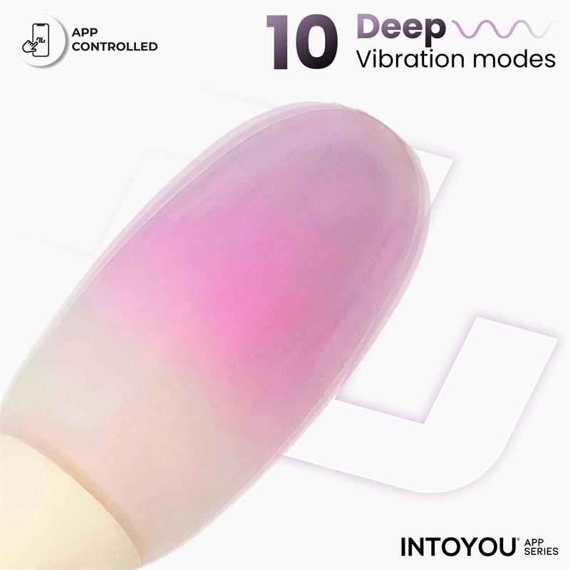 NexEgg Huevo Vibrador Silicona Doble capa App Beige Rosa