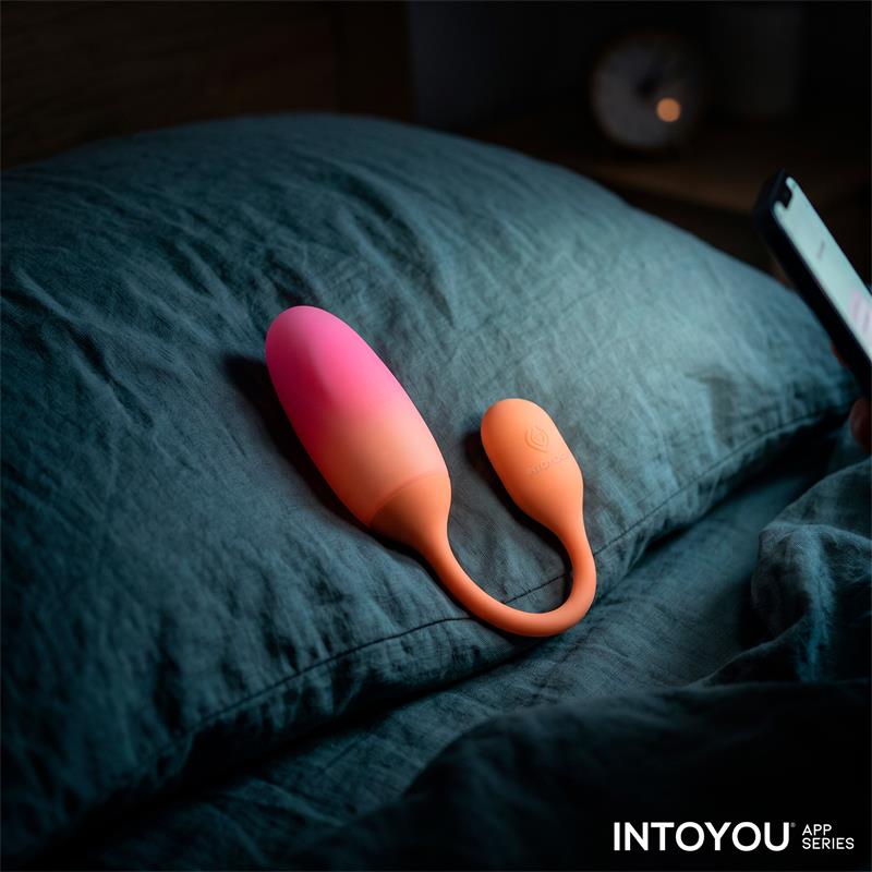 NexEgg Huevo Vibrador Silicona Doble Capa App Naranja Rosa