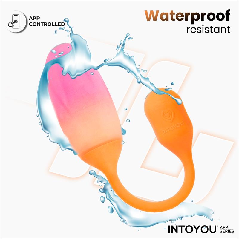NexEgg Huevo Vibrador Silicona Doble Capa App Naranja Rosa