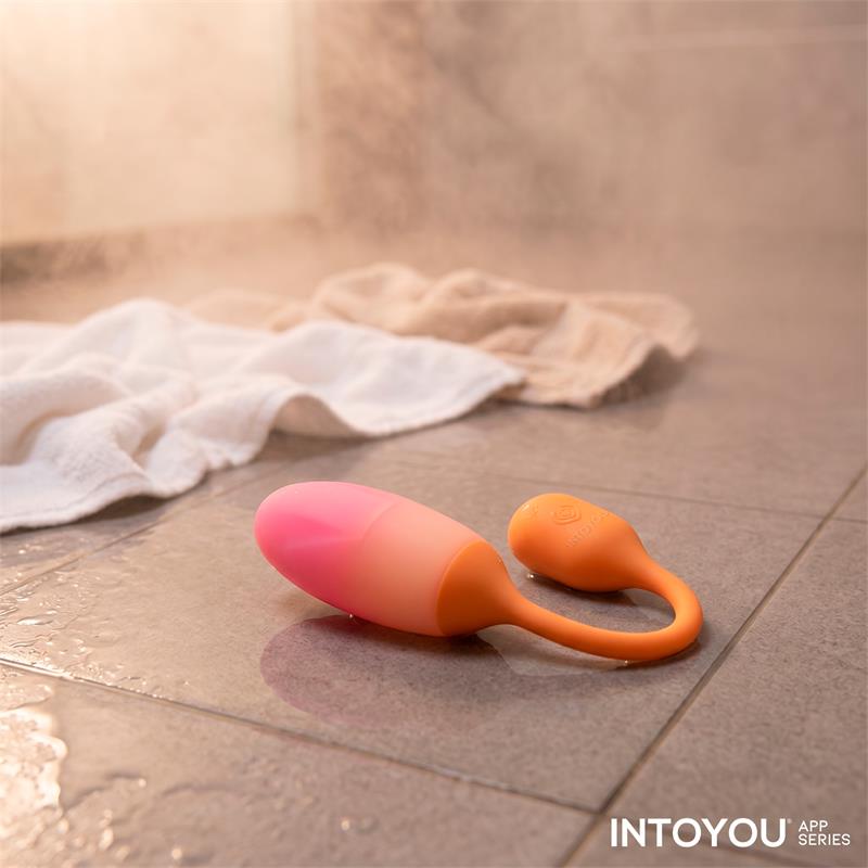 NexEgg Huevo Vibrador Silicona Doble Capa App Naranja Rosa