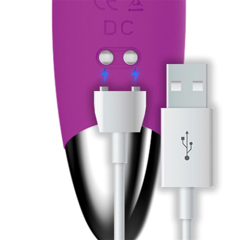 No Ten Vibrador Hiper Flexible Punto G USB Magnetico Silicona